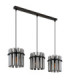 Gorley Ii Bar Pendant Ceiling Light Matt Black 3x E27-2