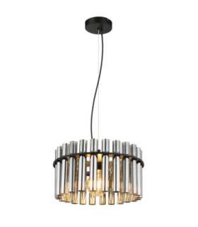 Gorley Ii Pendant Ceiling Light Matt Black 1x E27-1