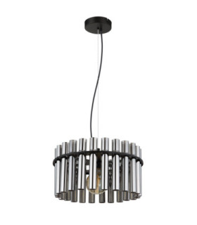 Gorley Ii Pendant Ceiling Light Matt Black 1x E27-2