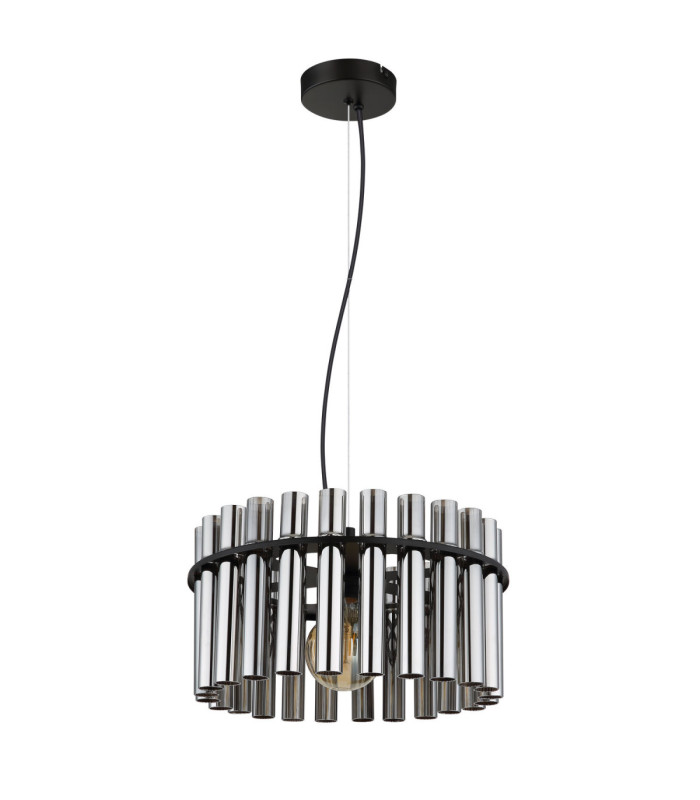 Gorley Ii Pendant Ceiling Light Matt Black 1x E27-2