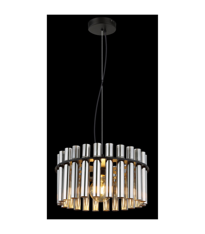 Gorley Ii Pendant Ceiling Light Matt Black 1x E27-4