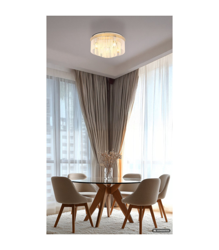 Gorley Ceiling Light Matt Sand Colour  5x E27-6