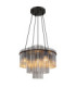 Gorley Pendant Ceiling Light Matt Black 5x E27-1