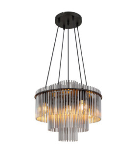Gorley Pendant Ceiling Light Matt Black 5x E27-1