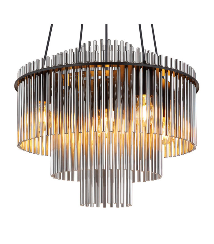 Gorley Pendant Ceiling Light Matt Black 5x E27-3
