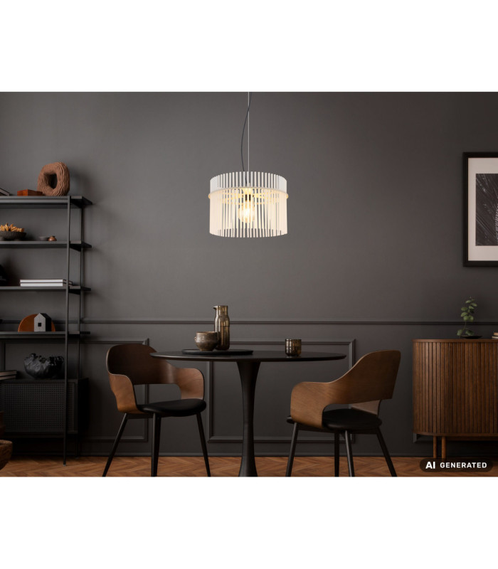 Gorley Pendant Ceiling Light Matt Sand Colour  1x E27-6