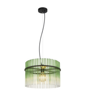 Gorley Pendant Ceiling Light Matt Black 1x E27-1