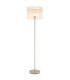 Gorley Glass Floor Lamp Matt Sand Colour  1x E27-1