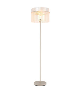 Gorley Glass Floor Lamp Matt Sand Colour  1x E27-1