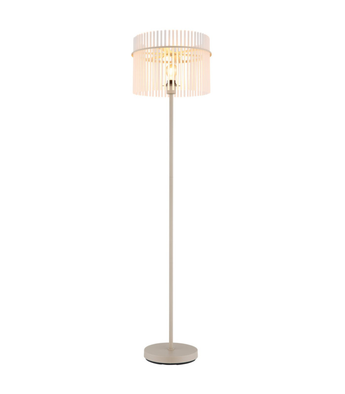 Gorley Glass Floor Lamp Matt Sand Colour  1x E27-1