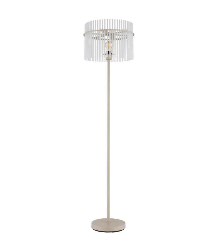 Gorley Glass Floor Lamp Matt Sand Colour  1x E27-2