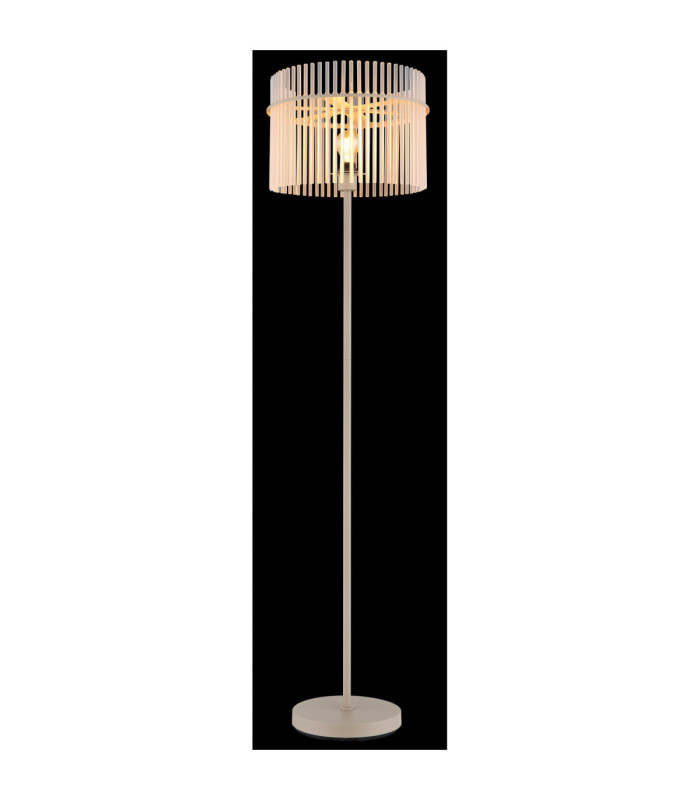 Gorley Glass Floor Lamp Matt Sand Colour  1x E27-5