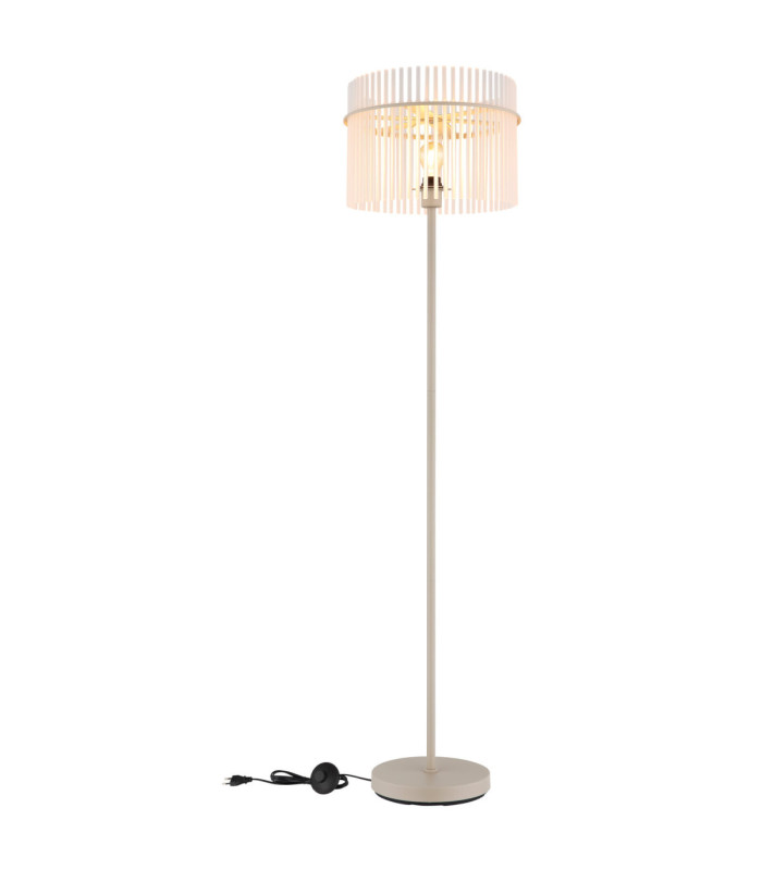 Gorley Glass Floor Lamp Matt Sand Colour  1x E27-7
