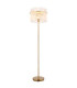 Gorley Glass Floor Lamp Matt Gold Colours 1x E27-1