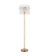 Gorley Glass Floor Lamp Matt Gold Colours 1x E27-2