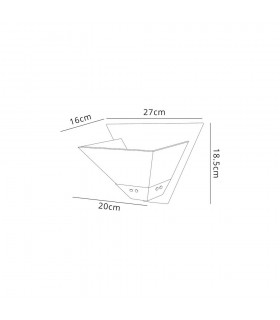 Wall Lamp, 1 Light E14, Polished Chrome - 2