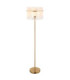 Gorley Glass Floor Lamp Matt Gold Colours 1x E27-3