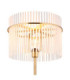 Gorley Glass Floor Lamp Matt Gold Colours 1x E27-4
