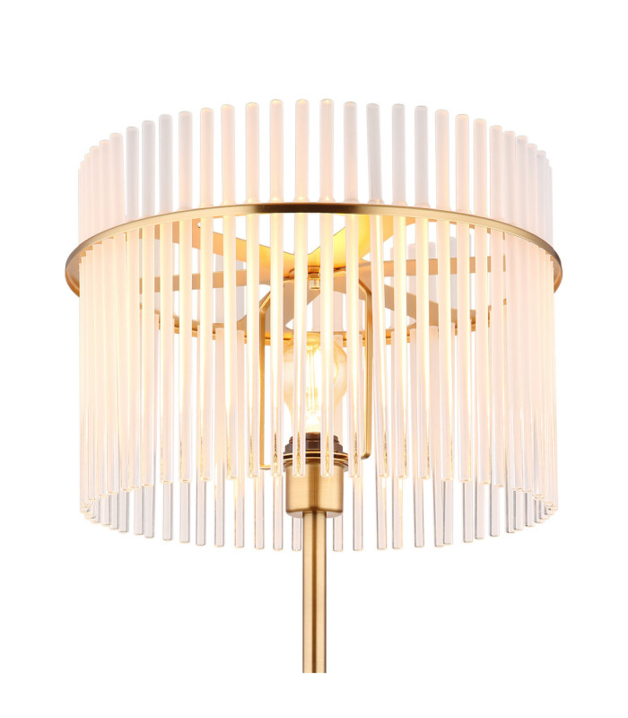 Gorley Glass Floor Lamp Matt Gold Colours 1x E27-4