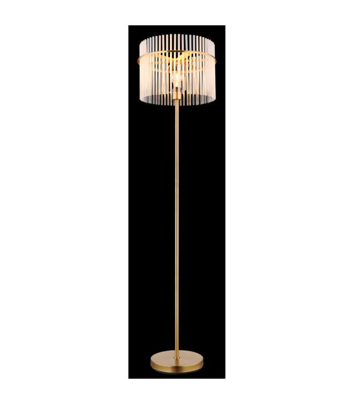 Gorley Glass Floor Lamp Matt Gold Colours 1x E27-5