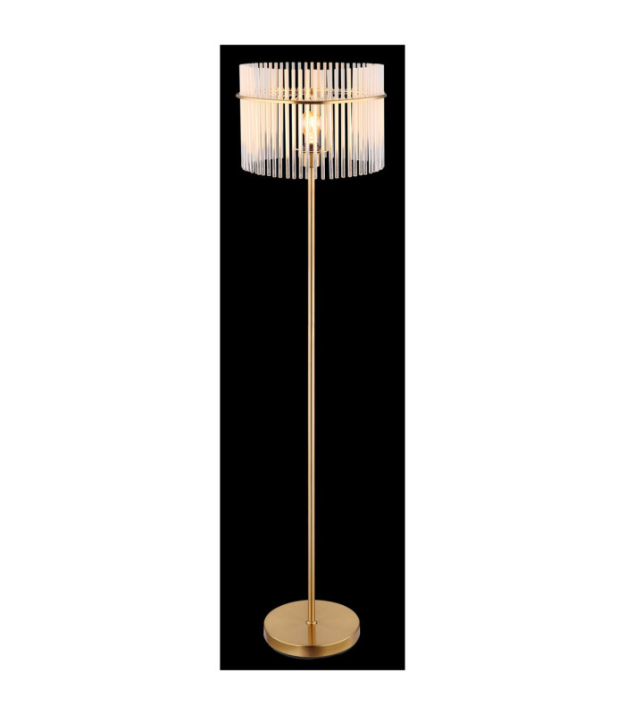 Gorley Glass Floor Lamp Matt Gold Colours 1x E27-6