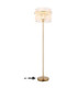 Gorley Glass Floor Lamp Matt Gold Colours 1x E27-7
