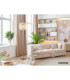 Gorley Glass Floor Lamp Matt Gold Colours 1x E27-11