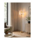 Gorley Glass Floor Lamp Matt Gold Colours 1x E27-13