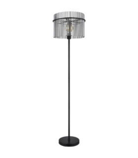 Gorley Glass Floor Lamp Matt Black 1x E27-2