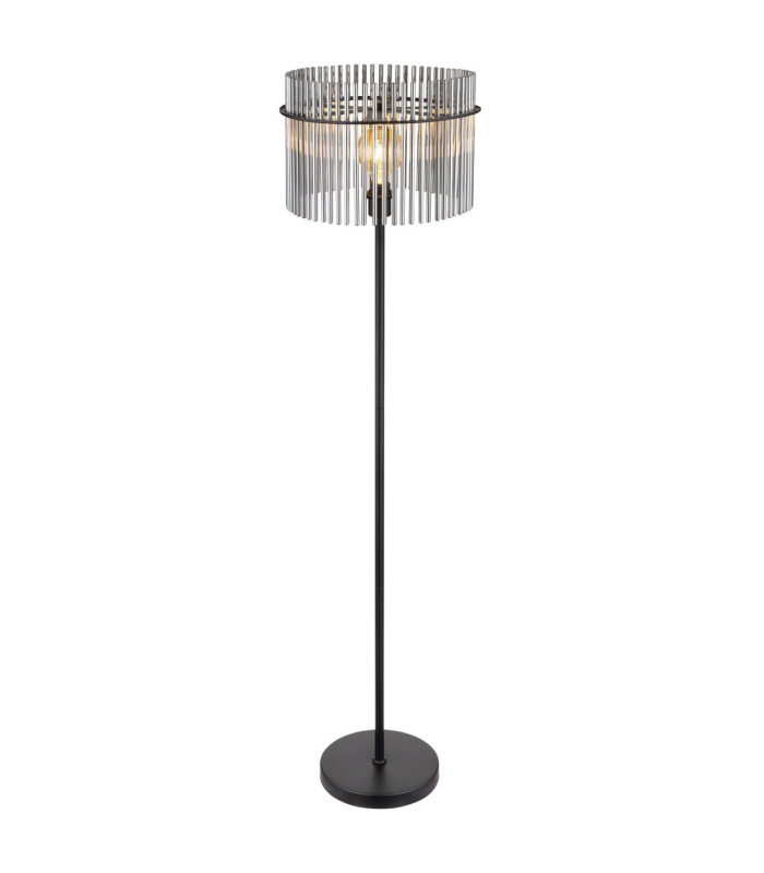 Gorley Glass Floor Lamp Matt Black 1x E27-3