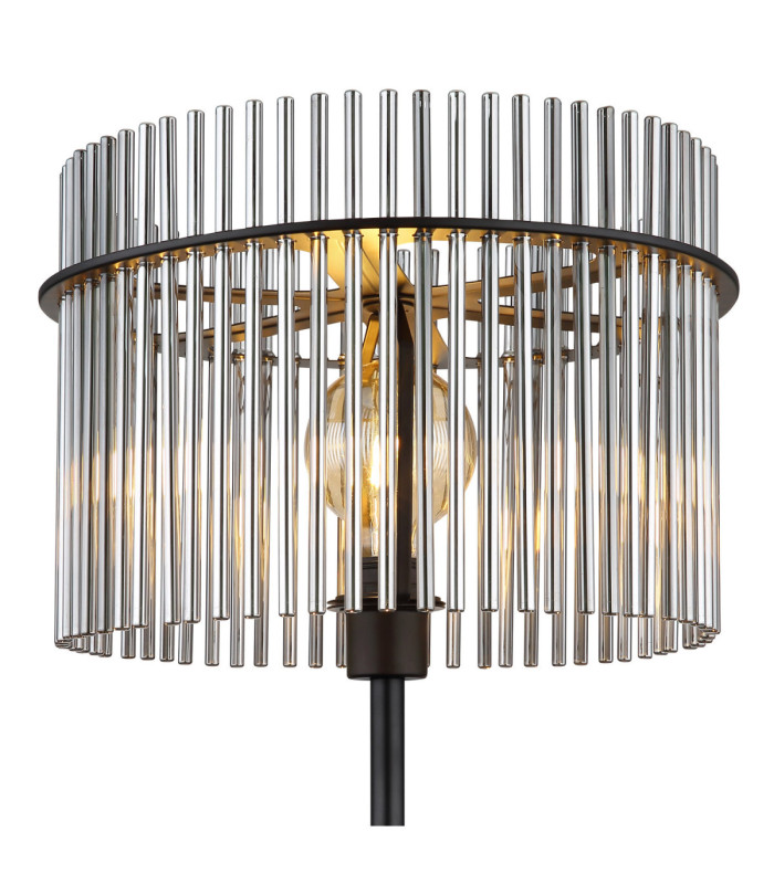 Gorley Glass Floor Lamp Matt Black 1x E27-4