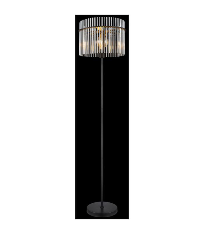 Gorley Glass Floor Lamp Matt Black 1x E27-5