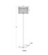 Gorley Glass Floor Lamp Matt Black 1x E27-11