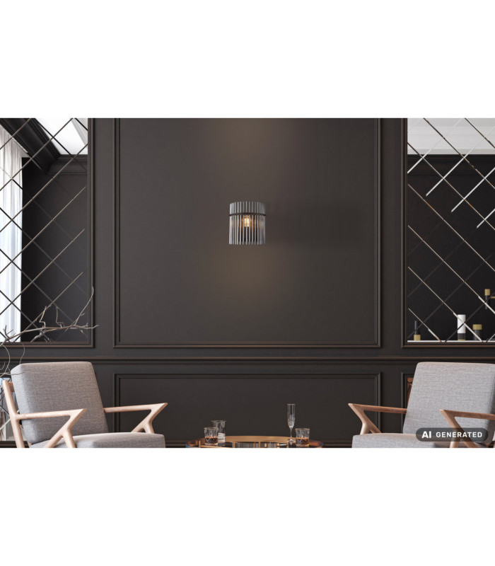 Gorley Wall Lamp Matt Black 1x E27-5