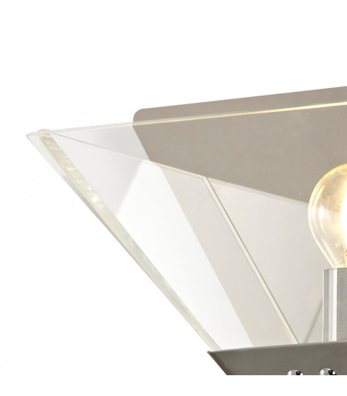 Wall Lamp, 1 Light E14, Polished Chrome - 6