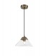 Dome Ceiling Pendant Small, E14, Antique Brass - 1