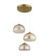 Avila Integrated LED Cluster Pendant Ceiling Light Gold Colours Brushed 2700-6500K-2