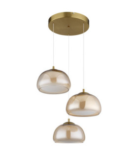Avila Integrated LED Cluster Pendant Ceiling Light Gold Colours Brushed 2700-6500K-2