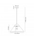 Dome Ceiling Pendant Small, E14, Antique Brass - 2