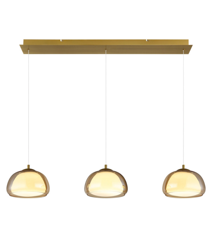 Avila Integrated LED Bar Pendant Ceiling Light Gold Colours Brushed 2700-6500K-3