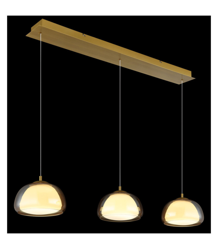 Avila Integrated LED Bar Pendant Ceiling Light Gold Colours Brushed 2700-6500K-5