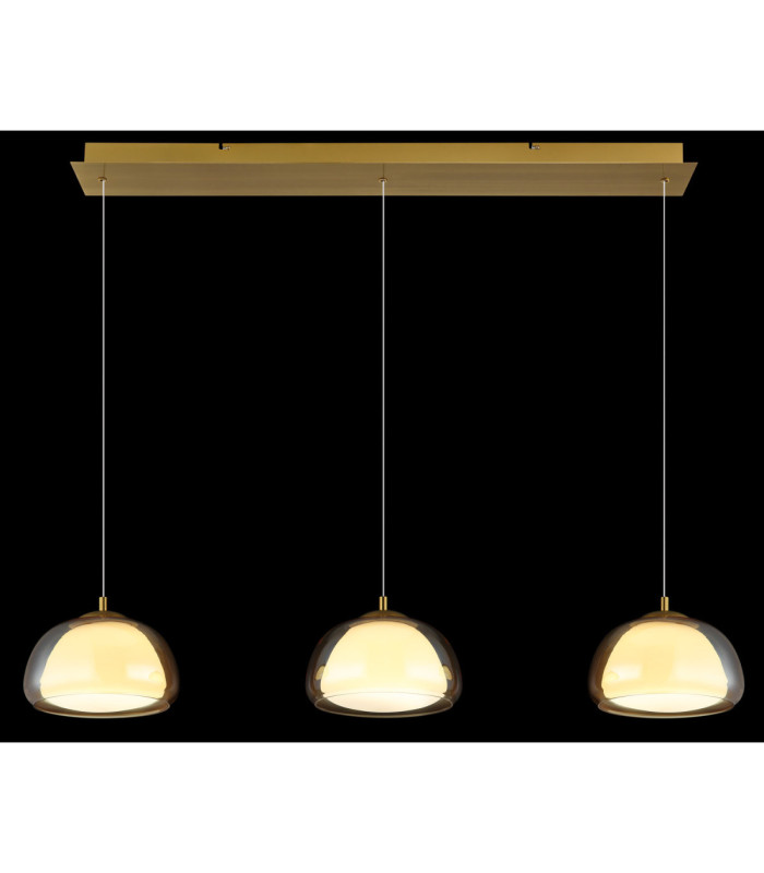 Avila Integrated LED Bar Pendant Ceiling Light Gold Colours Brushed 2700-6500K-6