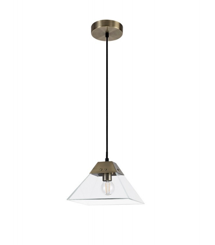 Dome Ceiling Pendant Small, E14, Antique Brass - 3