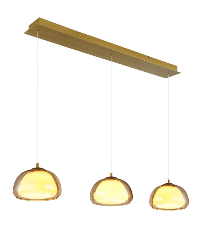 Avila Integrated LED Bar Pendant Ceiling Light Gold Colours Brushed 2700-6500K-7