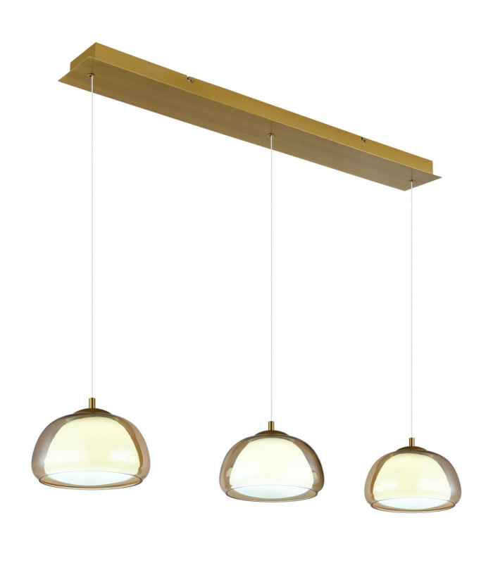 Avila Integrated LED Bar Pendant Ceiling Light Gold Colours Brushed 2700-6500K-8
