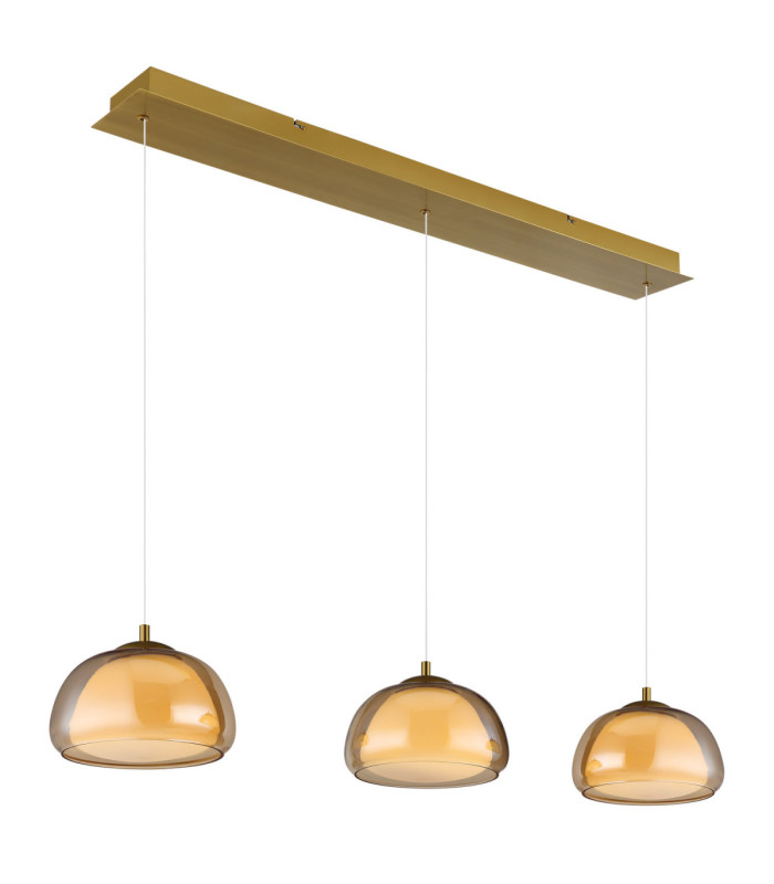 Avila Integrated LED Bar Pendant Ceiling Light Gold Colours Brushed 2700-6500K-13