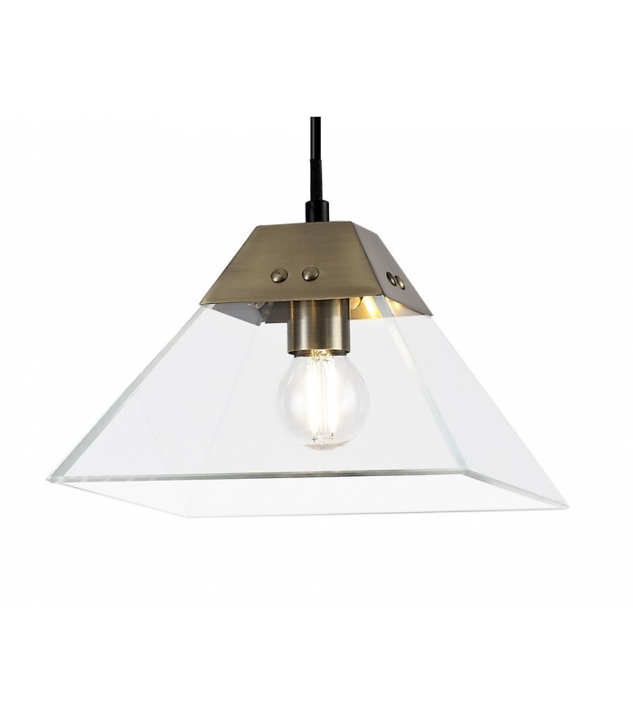 Dome Ceiling Pendant Small, E14, Antique Brass - 5