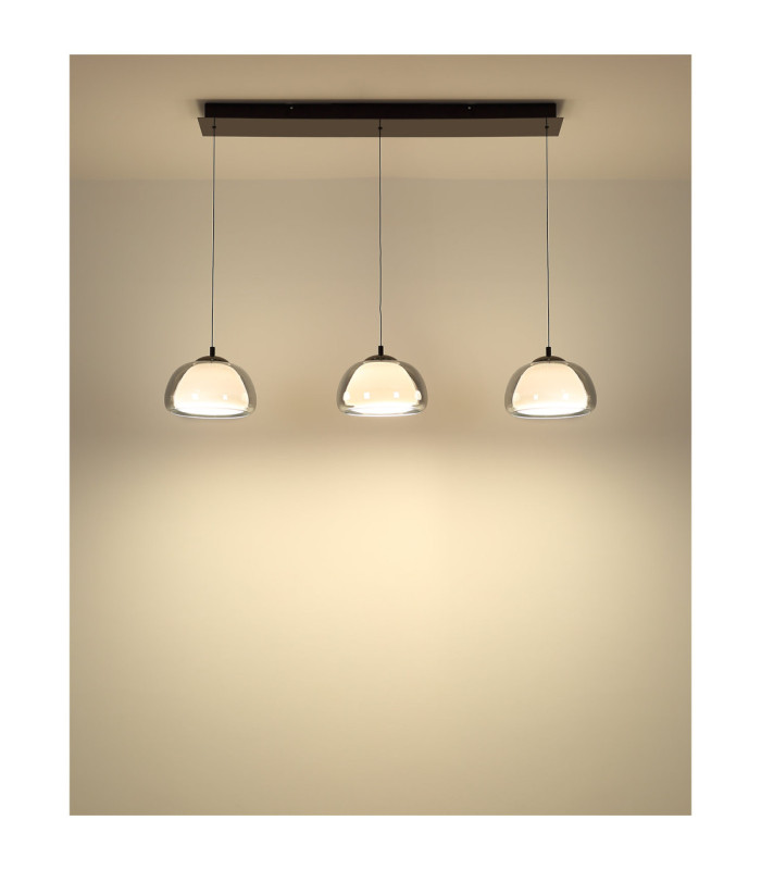 Avila Integrated LED Bar Pendant Ceiling Light Gunmetal 2700-6500K-6
