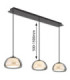Avila Integrated LED Bar Pendant Ceiling Light Gunmetal 2700-6500K-8