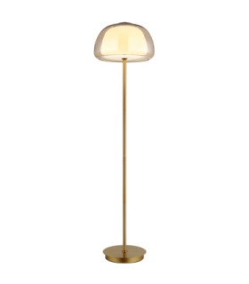 Avila Integrated LED Floor Lamp Gold Colours Brushed 2700-6500K-1